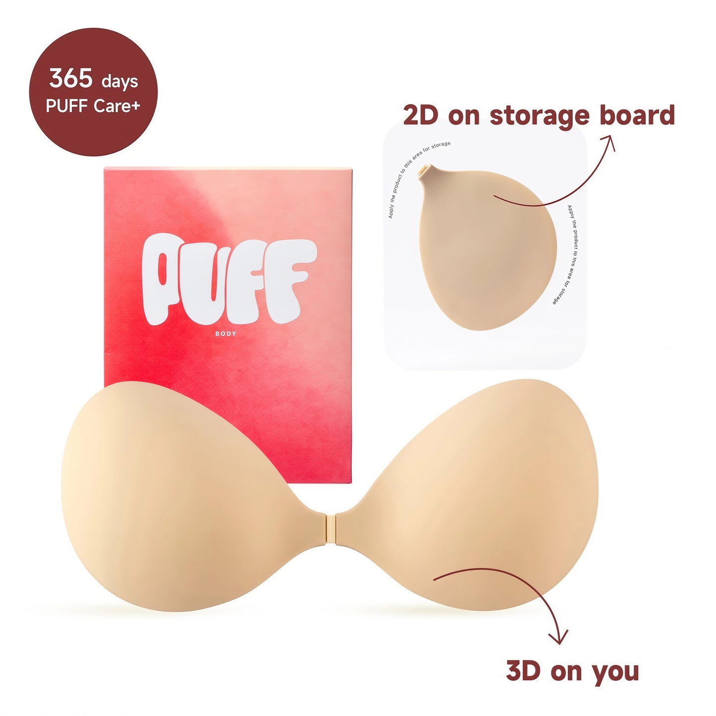 PUFF BODY Strapless Bra – Adhesive Bras